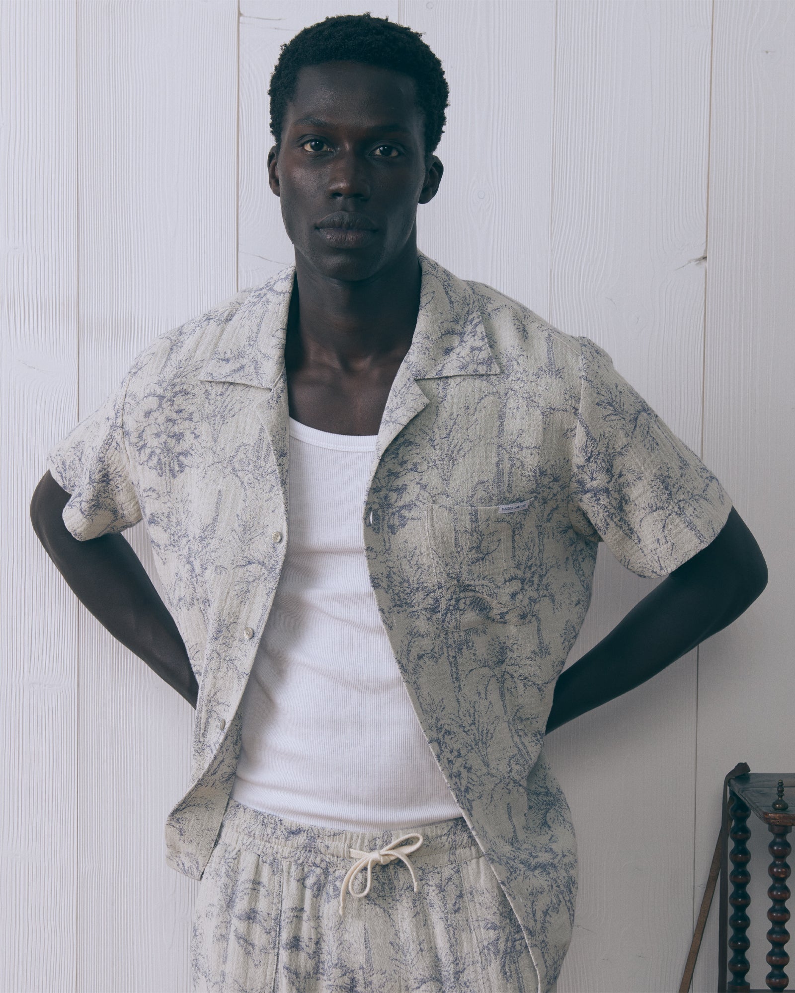 "Jacquard" Palm Tree Germain Shirt