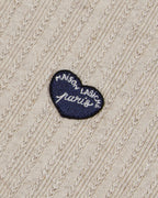 Polo Patch Coeur "Linen And Cotton" Gonnet