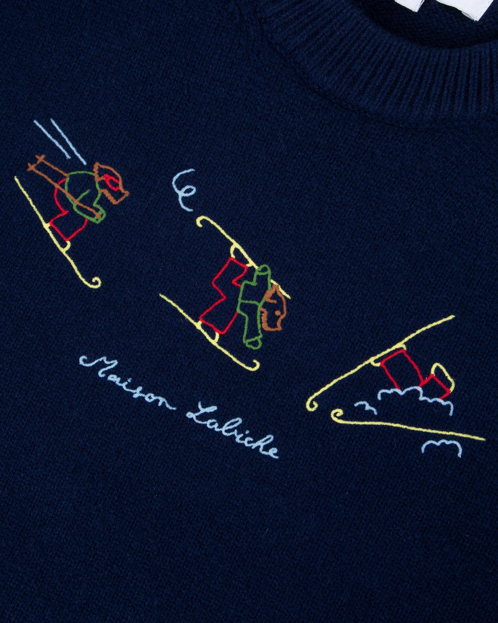 Pull "Ski Dog" Grand Cerf Wool
