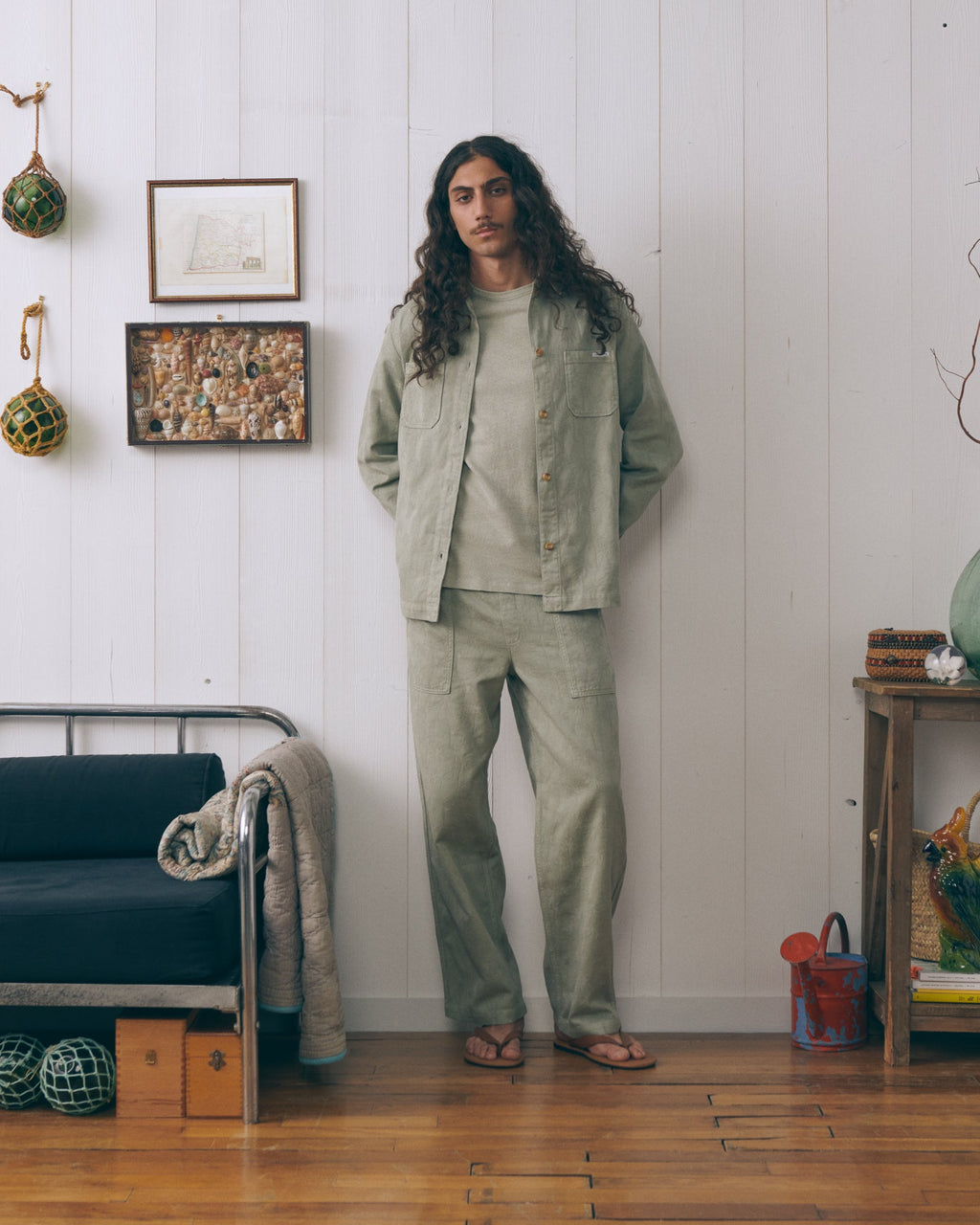 Palm Tree "Jacquard" Guignier Trousers