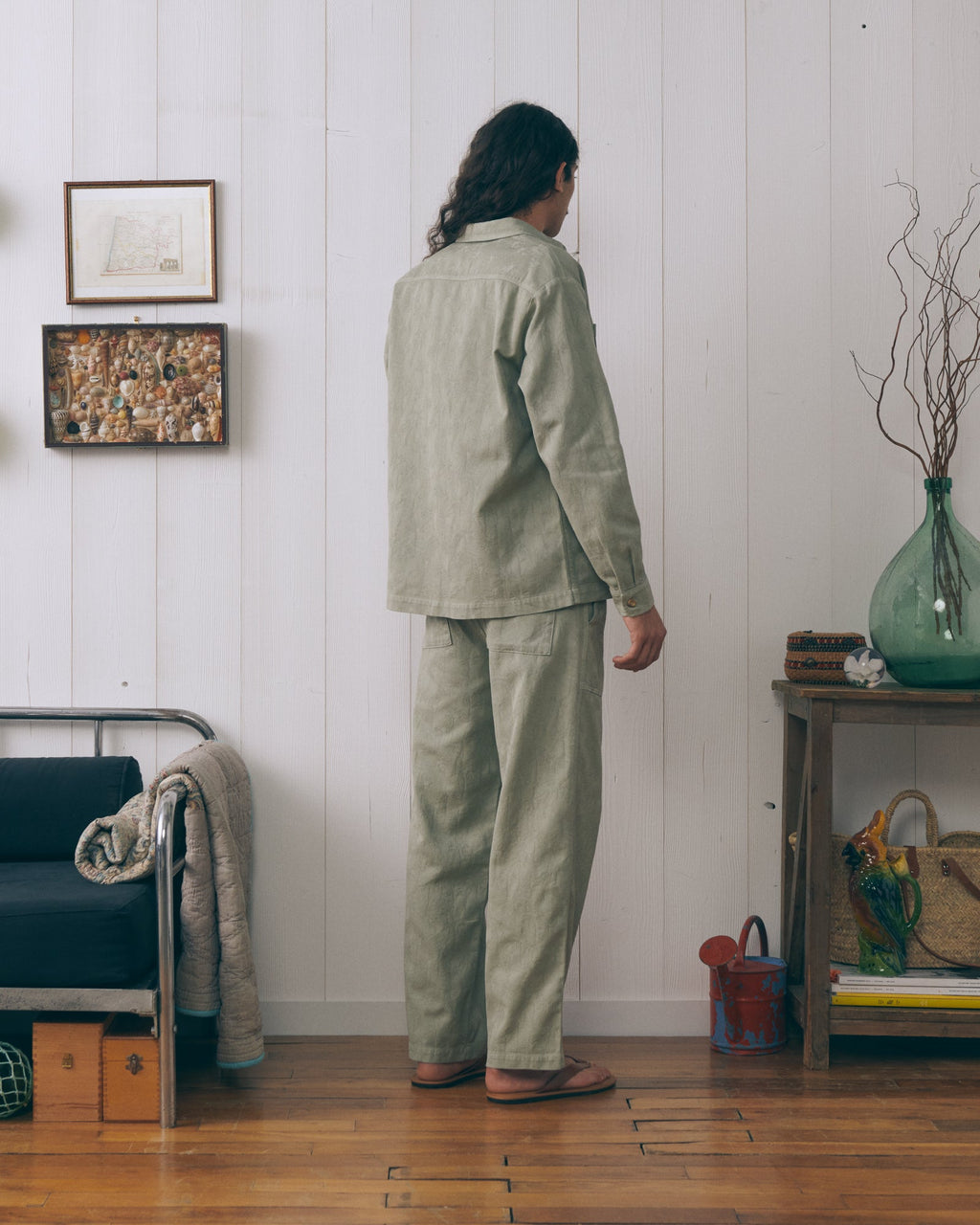 Palm Tree "Jacquard" Guignier Trousers