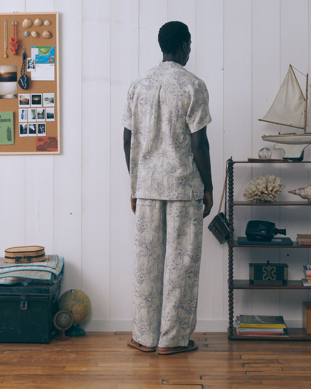 Pantalon "Jacquard" Palm Tree Guignier