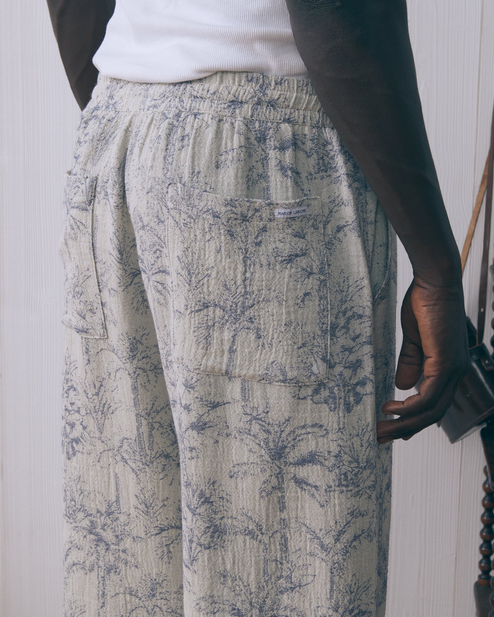 Pantalon "Jacquard" Palm Tree Guignier
