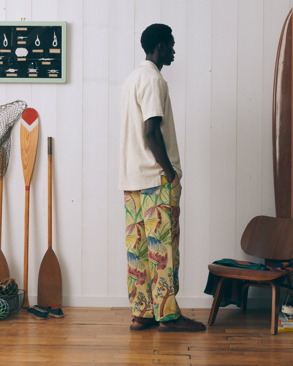 Tropical "Jacquard" Guignier Trousers
