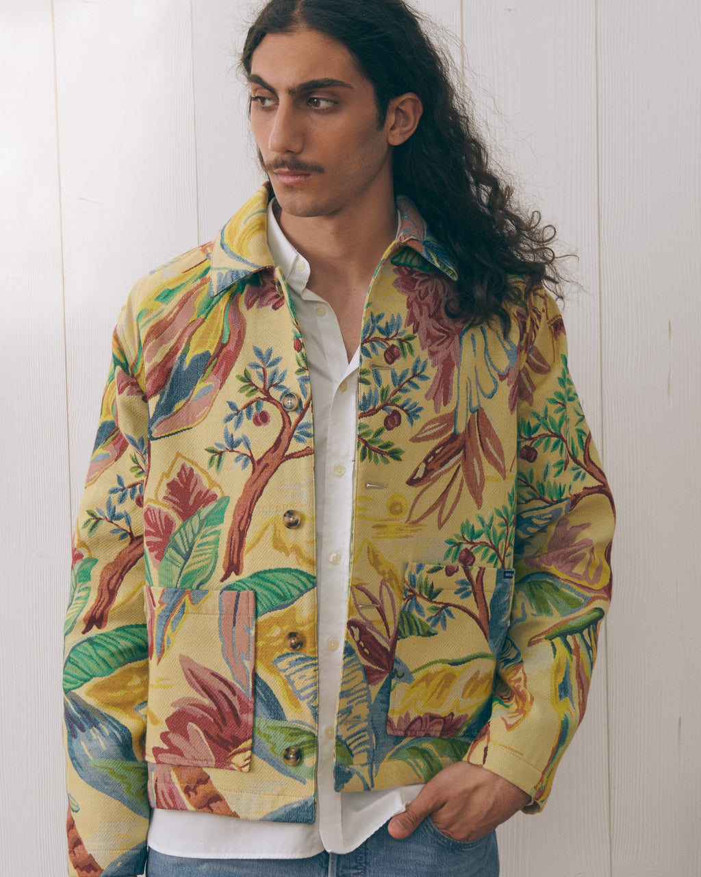 Chaqueta Tropical "Jacquard" Lemonnier