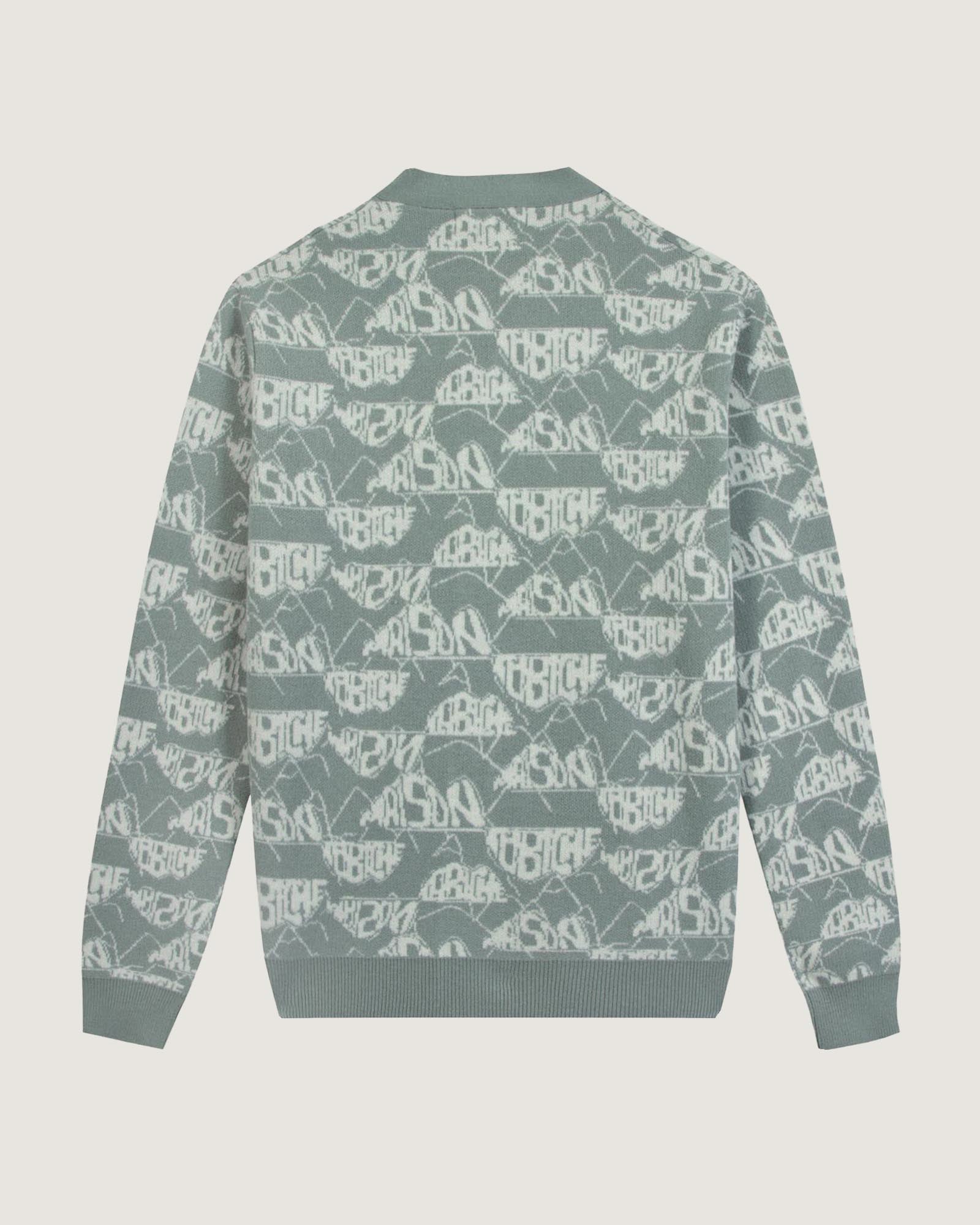 Cardigan "Mountains" Lhomme Wool