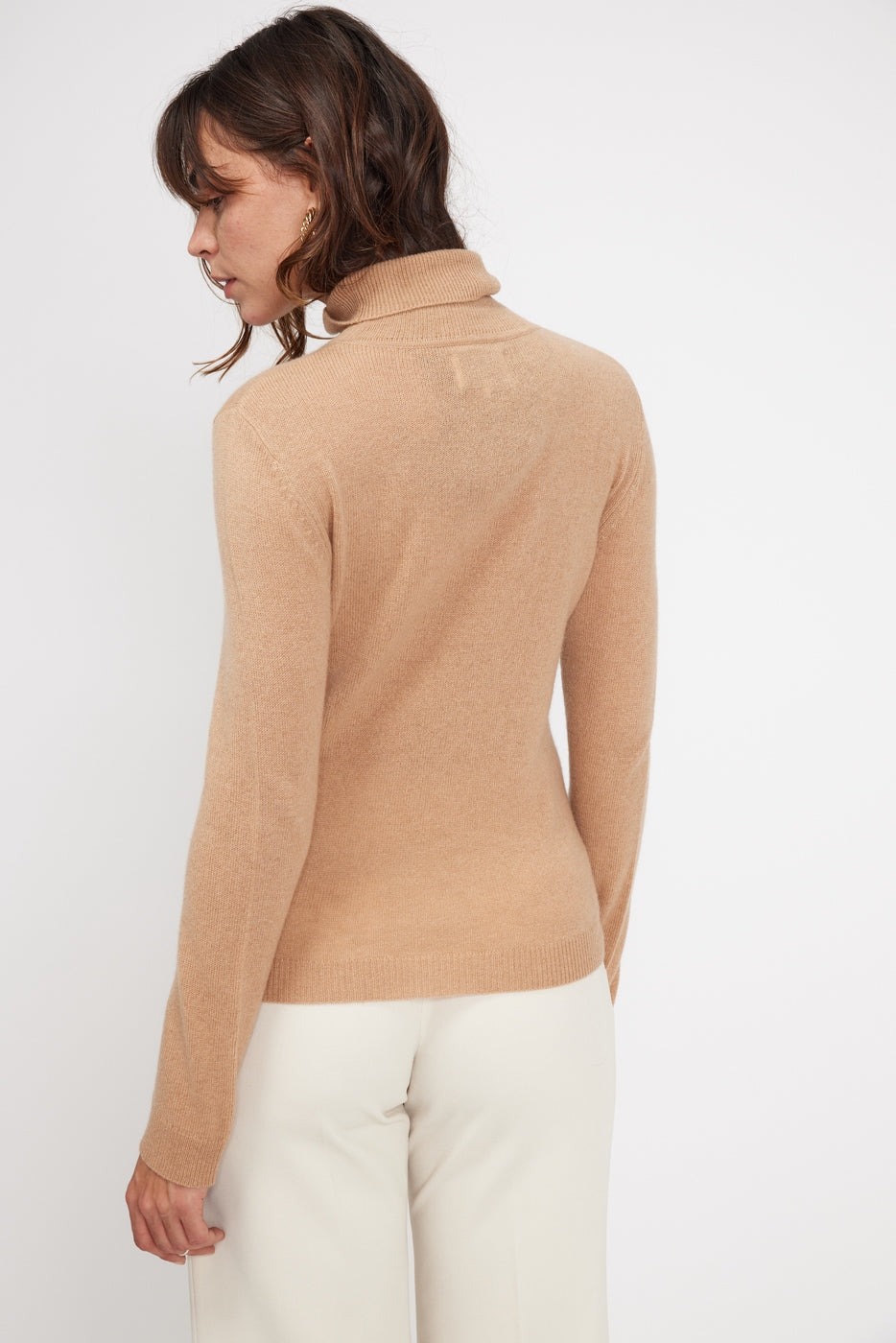 Pull Col Roule Zoe - Beige