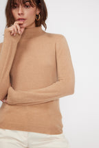 Pull Col Roule Zoe - Beige