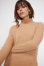 Pull Col Roule Zoe - Beige