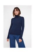 Pull Col Roule Zoe - Bleu Marine