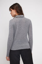 Pull Col Roule Zoe - Gris Fonce