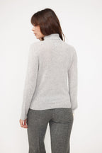 Roll Neck Jumper Zoe - Light Grey
