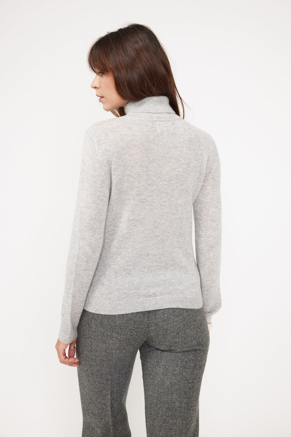 Roll Neck Jumper Zoe - Light Grey