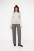 Roll Neck Jumper Zoe - Light Grey