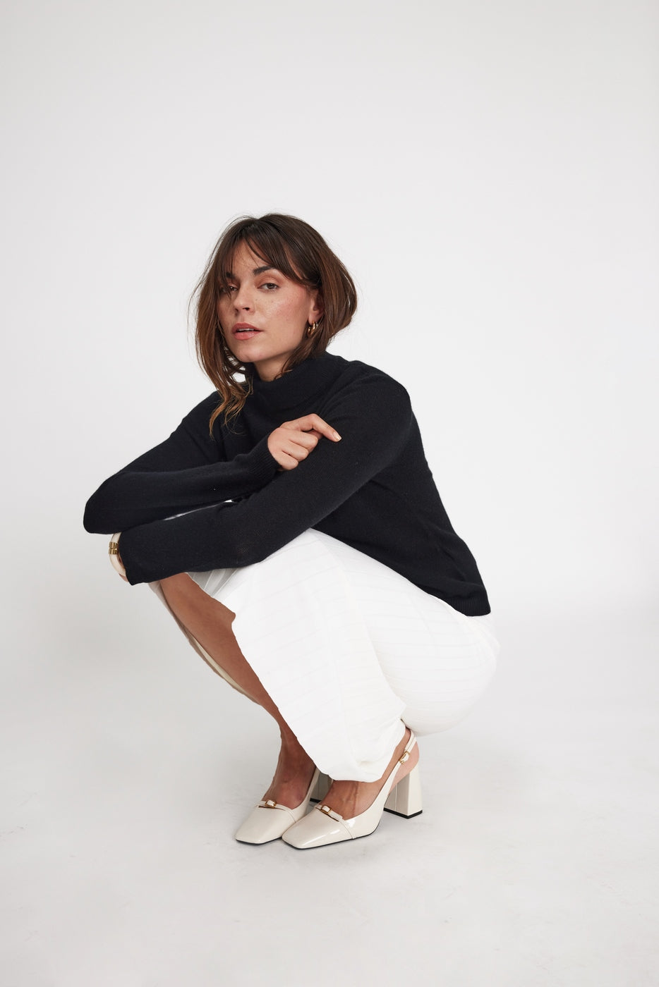 Zoe Roll-Neck Jumper - Black