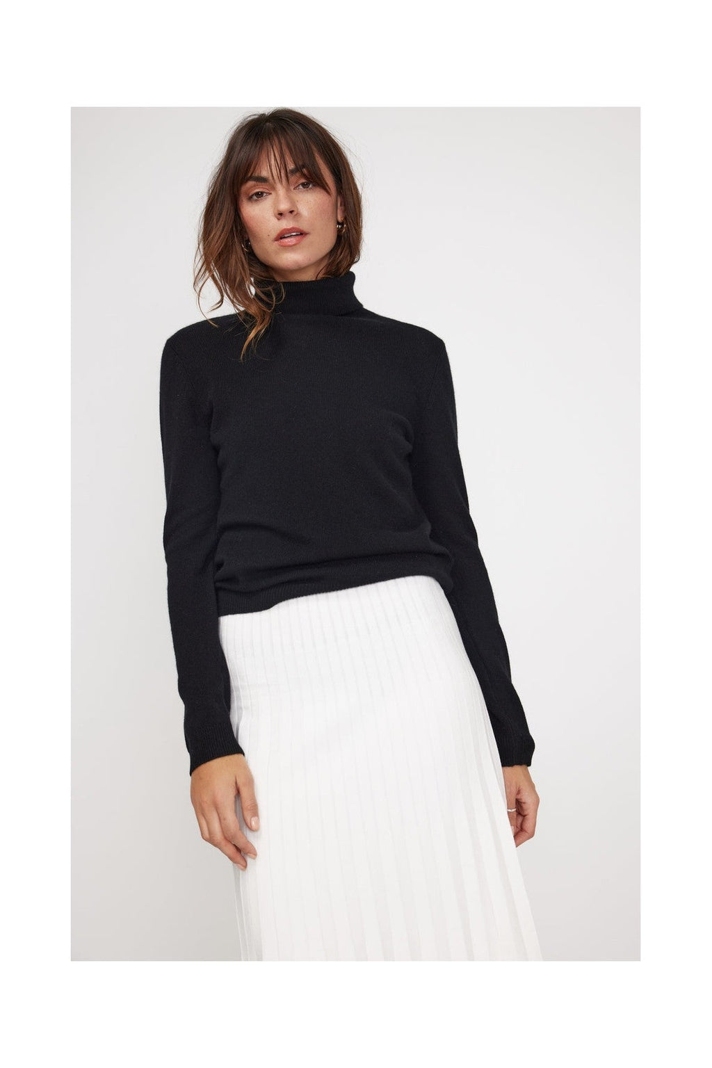 Zoe Roll-Neck Jumper - Black