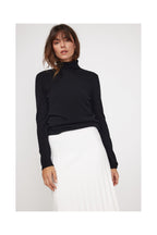 Zoe Roll-Neck Jumper - Black