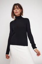 Zoe Roll-Neck Jumper - Black
