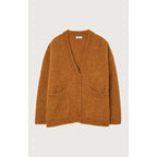 V-Neck Cardigan - Camel Marl - Women