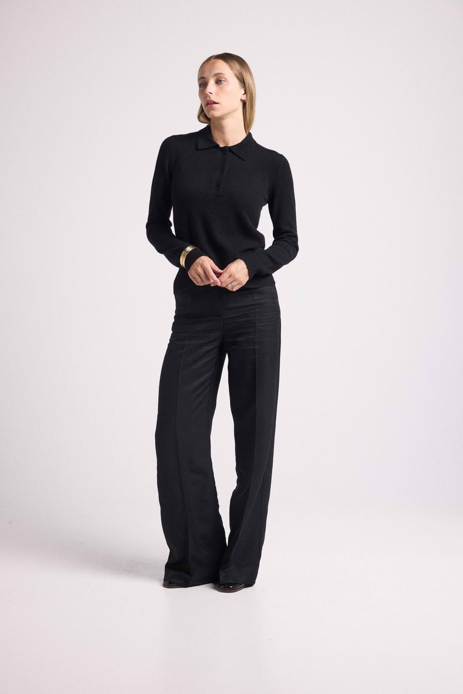 Pull Col V Arc En Ciel Rib Zora - Noir