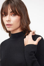 Zuella Funnel Neck Jumper - Black
