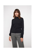 Zuella Funnel Neck Jumper - Black