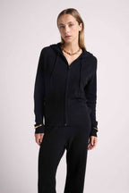 Zuma Zip-Up Hoodie - Black