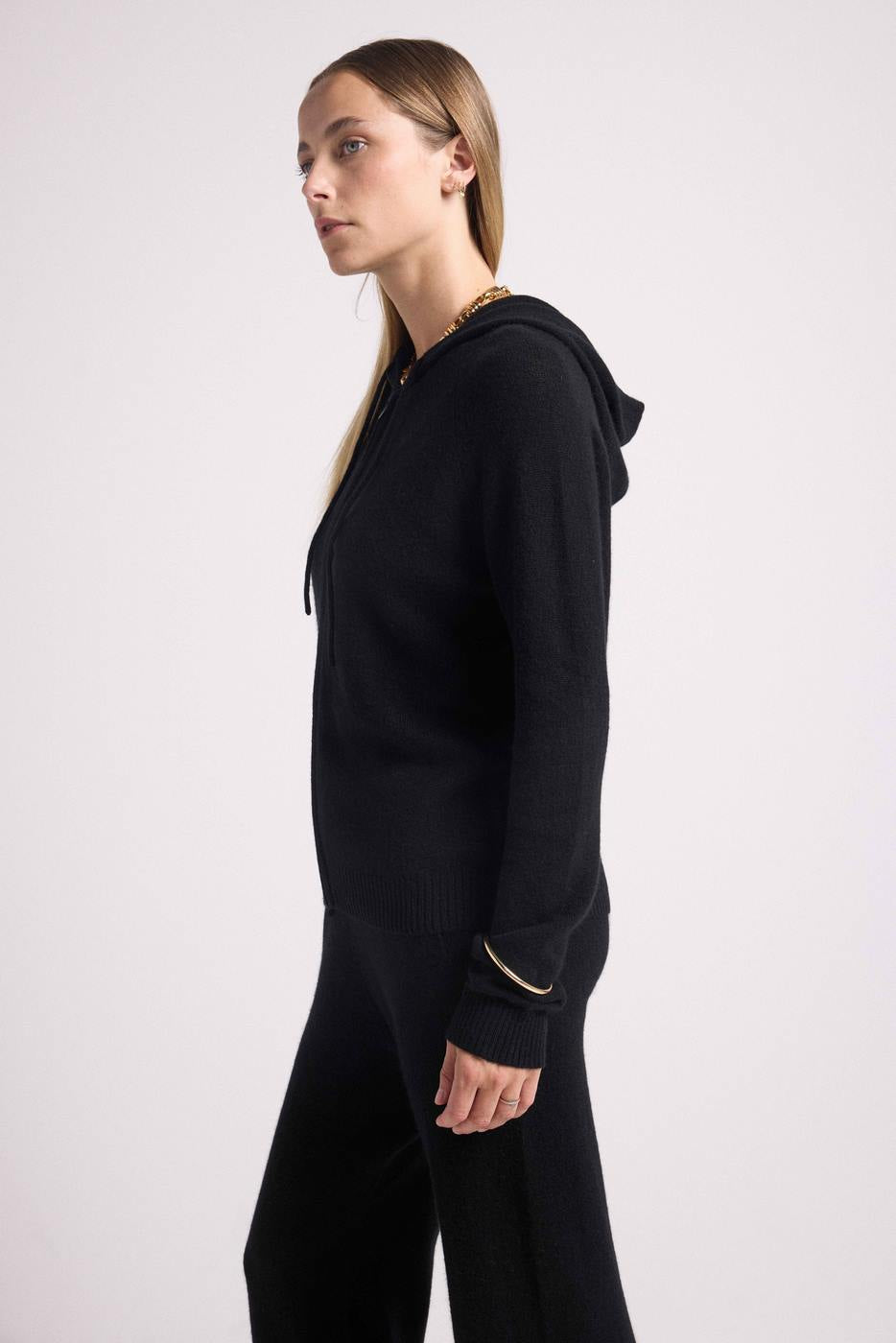 Zuma Zip-Up Hoodie - Black