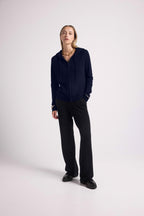 Zuma Zip-Up Hooded Sweatshirt - Navy Blue