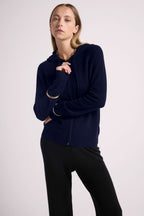 Zuma Zip-Up Hooded Sweatshirt - Navy Blue