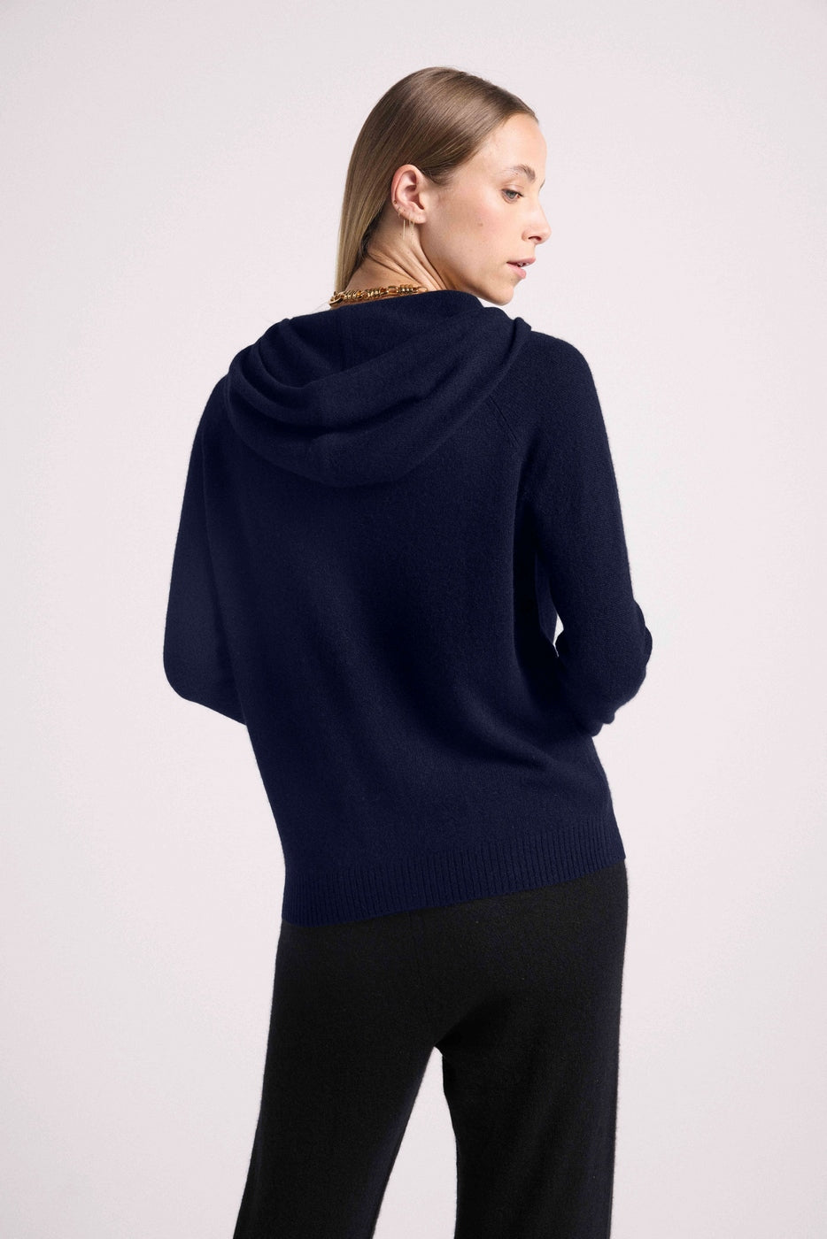 Zuma Zip-Up Hooded Sweatshirt - Navy Blue