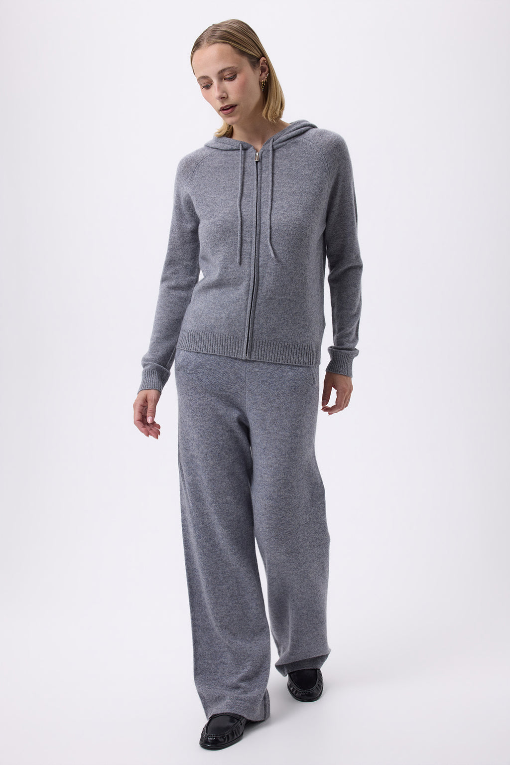 Sudadera con capucha y cremallera Zuma - Gris oscuro - Mujer