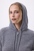 Sudadera con capucha y cremallera Zuma - Gris oscuro - Mujer