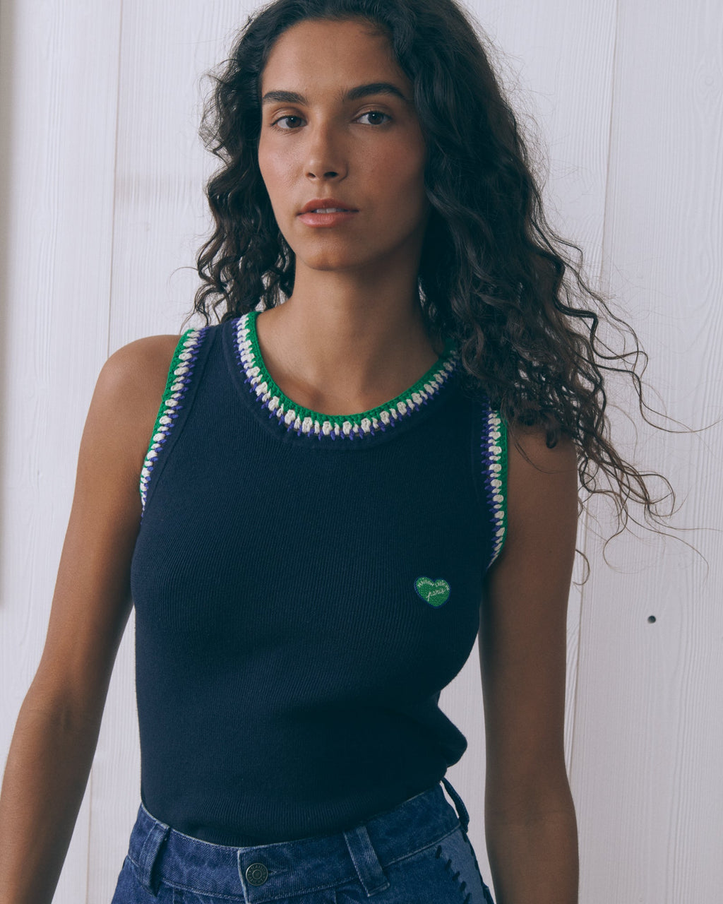 Camiseta de tirantes "Parche Corazón" Bazeilles