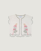 Chemise Parrots "Linen And Cotton" Bessin