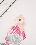 Chemise Parrots "Linen And Cotton" Bessin