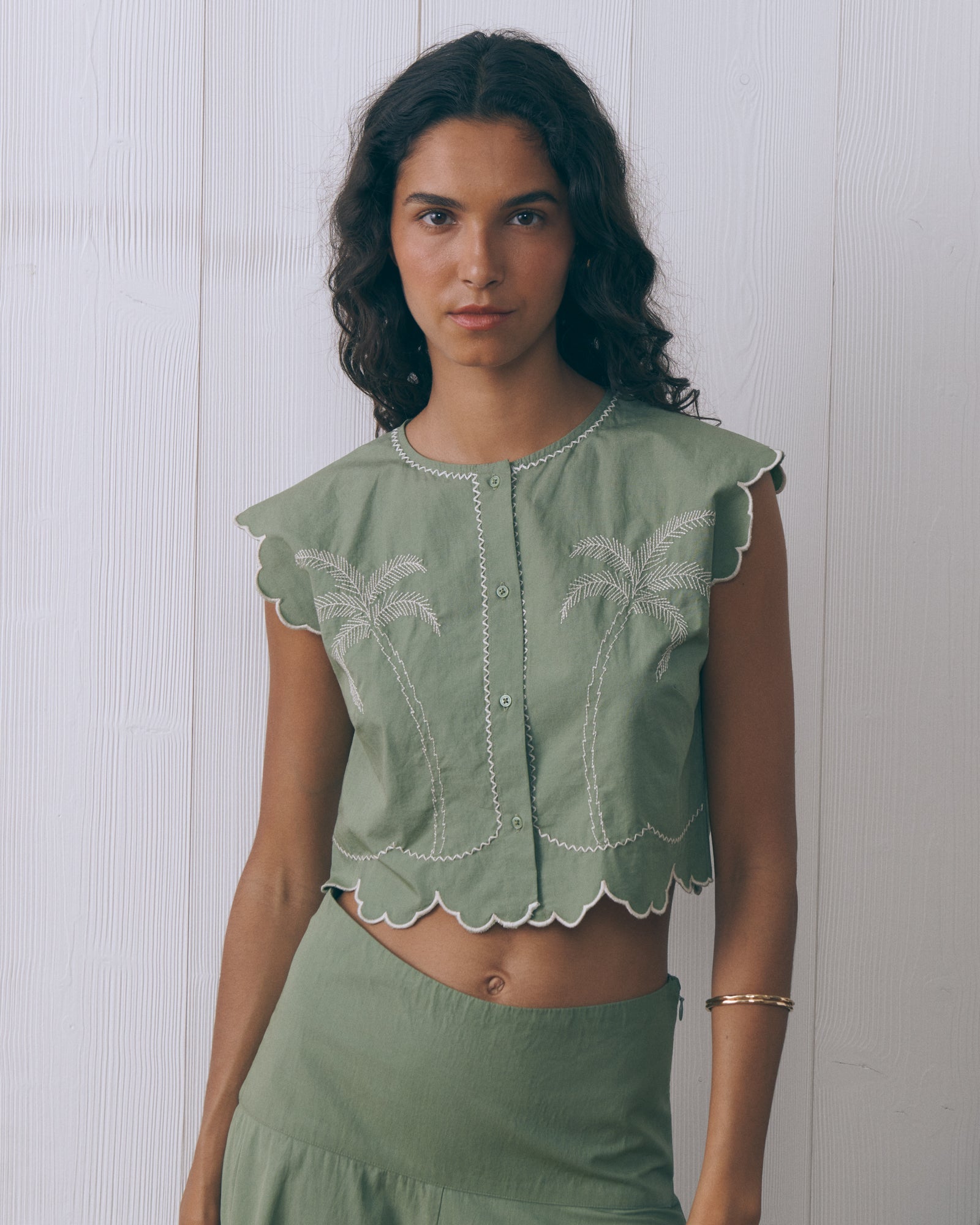 Palm Tree "Linen And Cotton" Bessin Shirt
