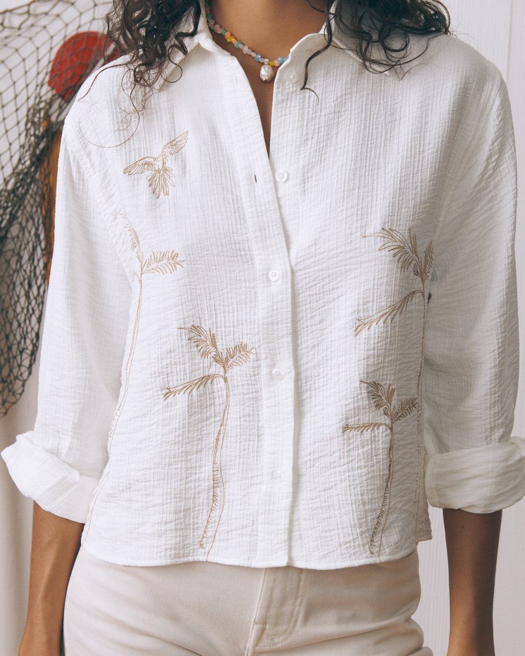 Camisa Palmeras "Viscosa" Bidault