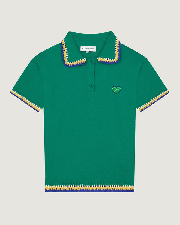 Polo "Patch Coeur" Caillavet - Mujer
