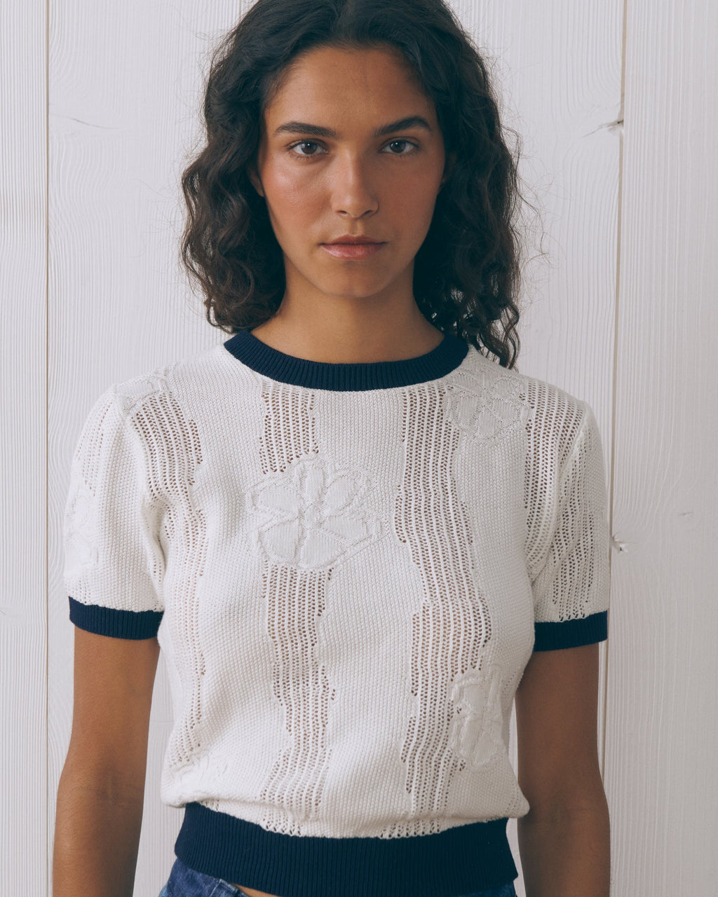 "Flowers" Gravilliers Knitted T-Shirt