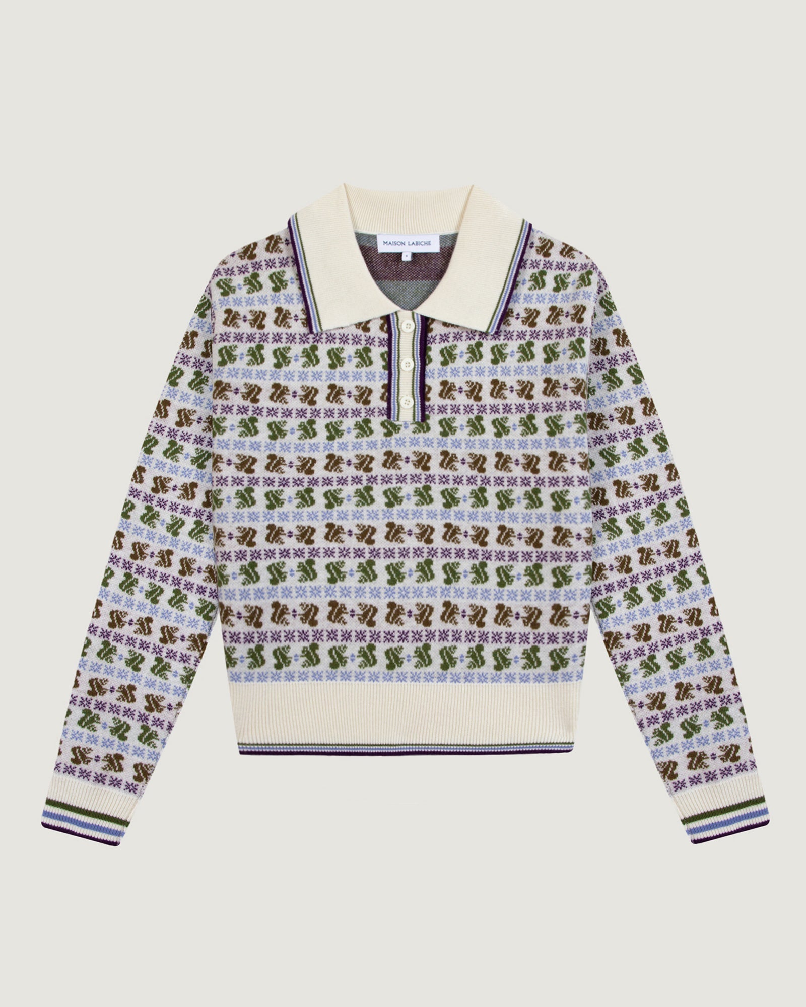 Jersey "Squirrel Jacquard" Laveran Wool
