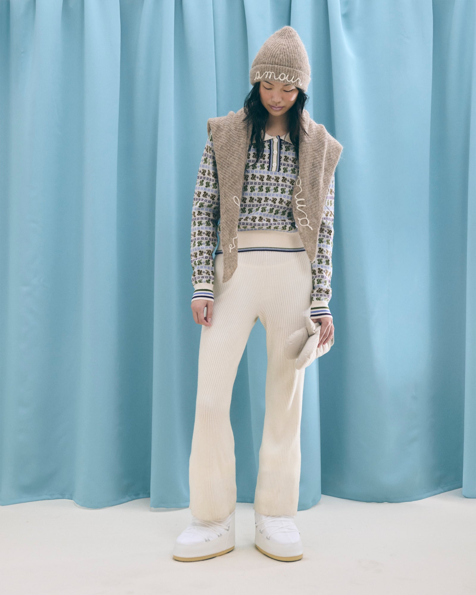 Jersey "Squirrel Jacquard" Laveran Wool