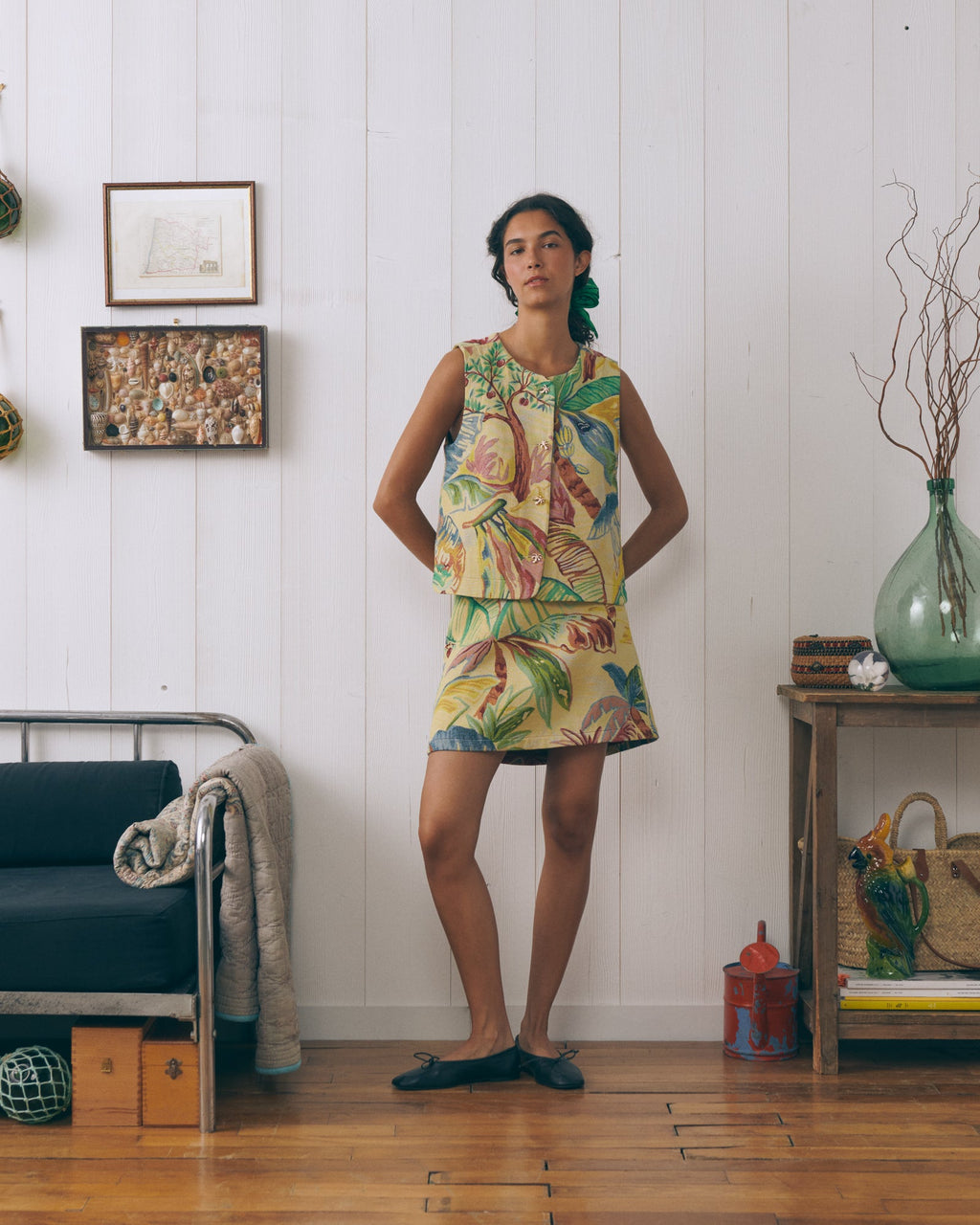 Palm Trees "Jacquard" Missoffe Skirt