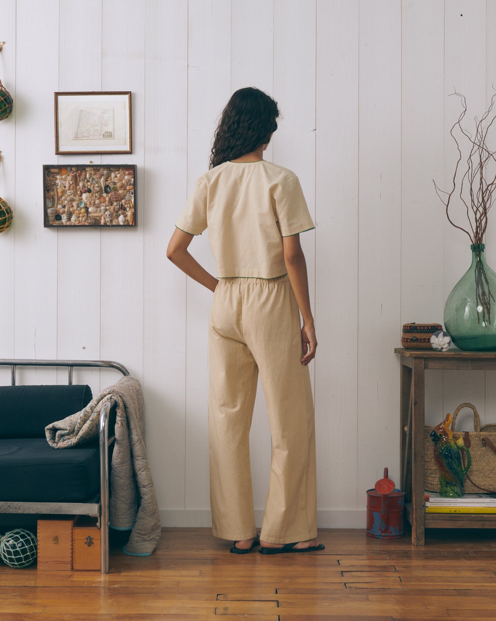 Pantalon "Linen And Cotton" Oudin