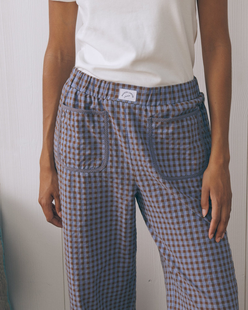 Pantalon "Seersucker" Oudin