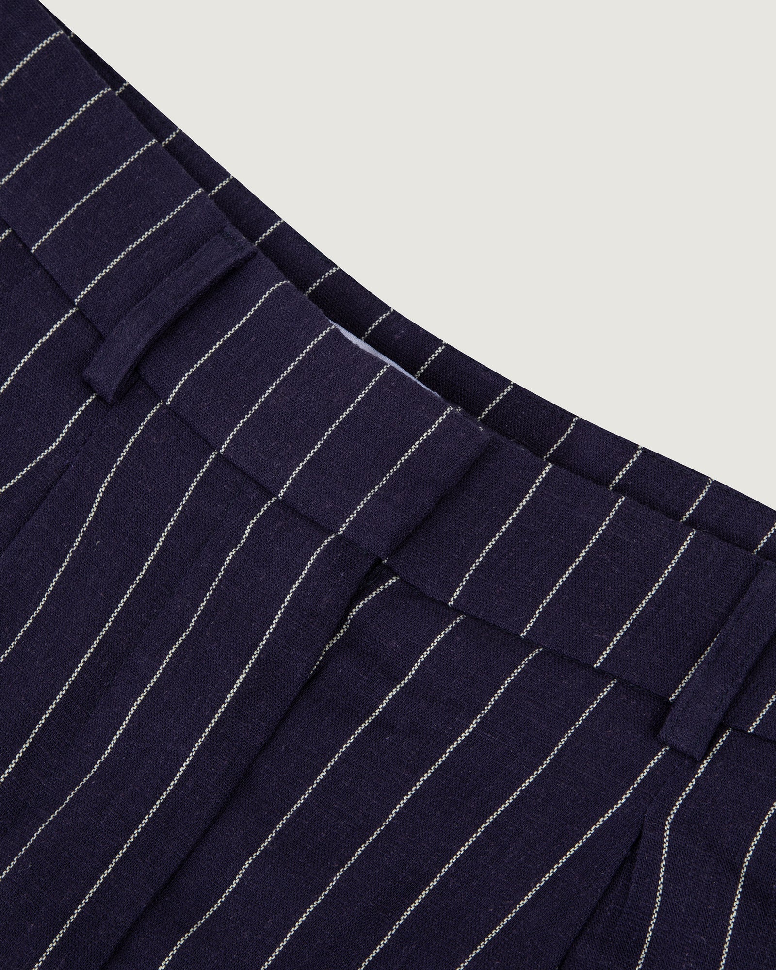 Striped "Mixed Linen" Polonceau Polo