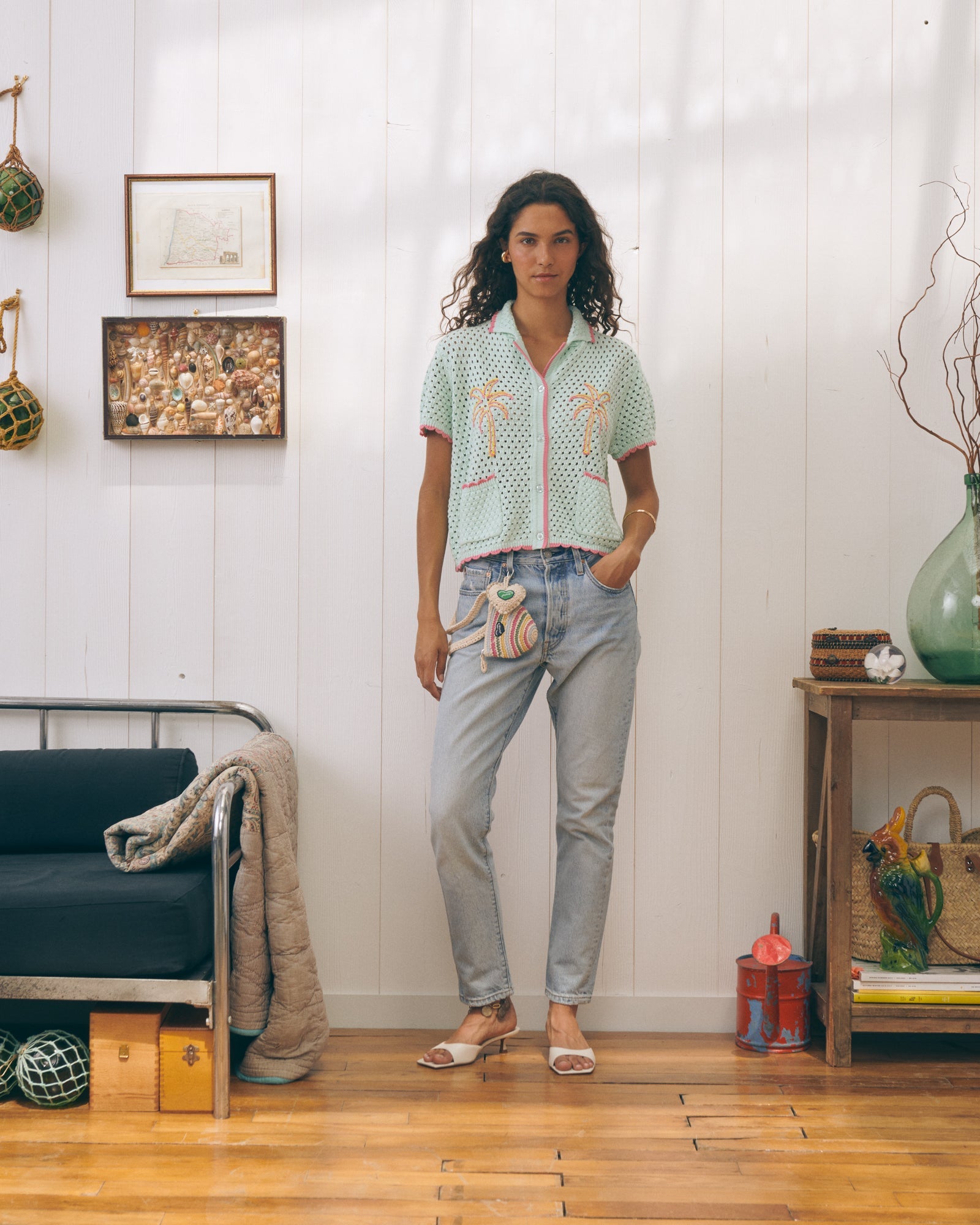 Palm Tree Souchier "Crochet" Shirt