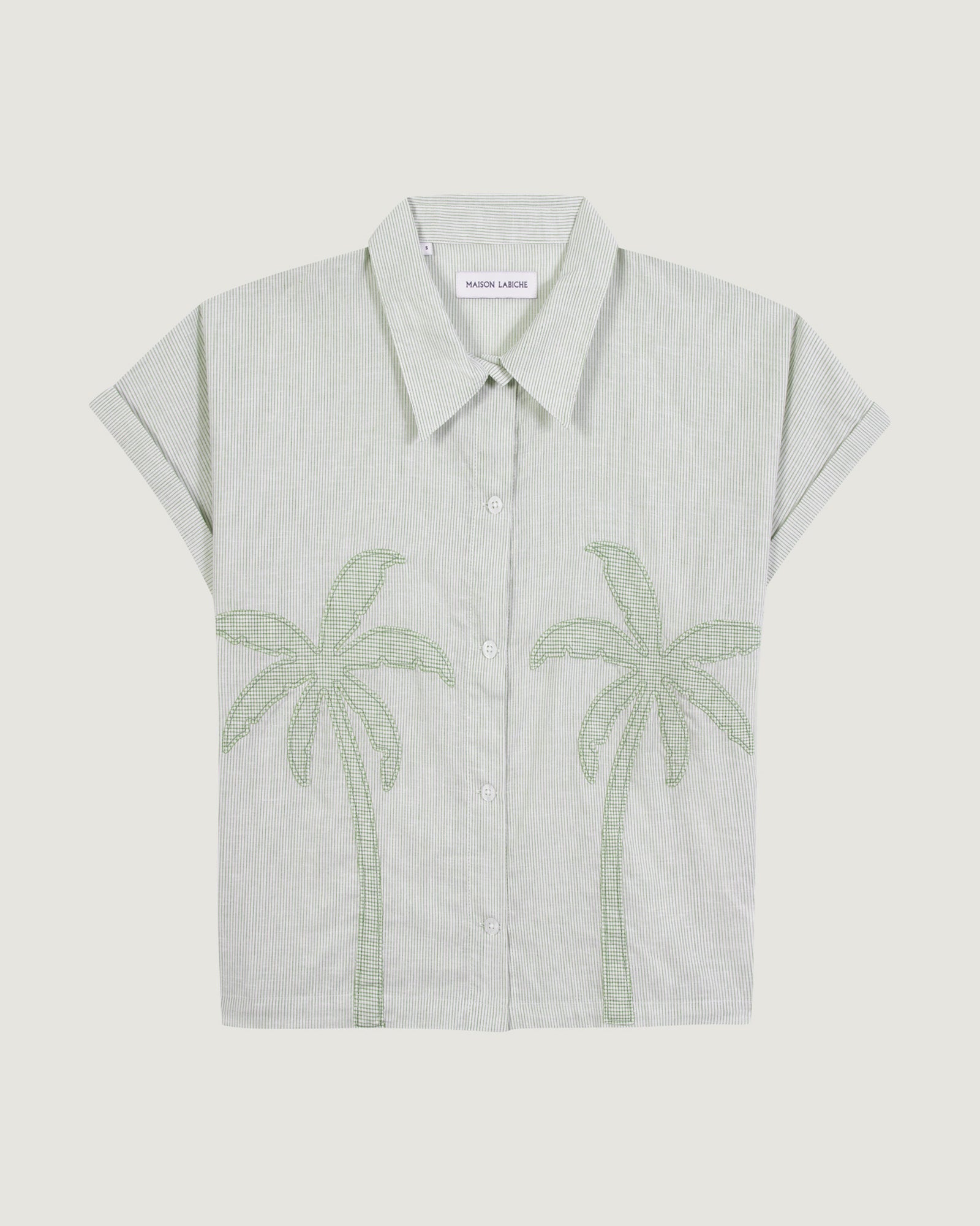 Chemise Palm Tree "Linen And Cotton" Surville