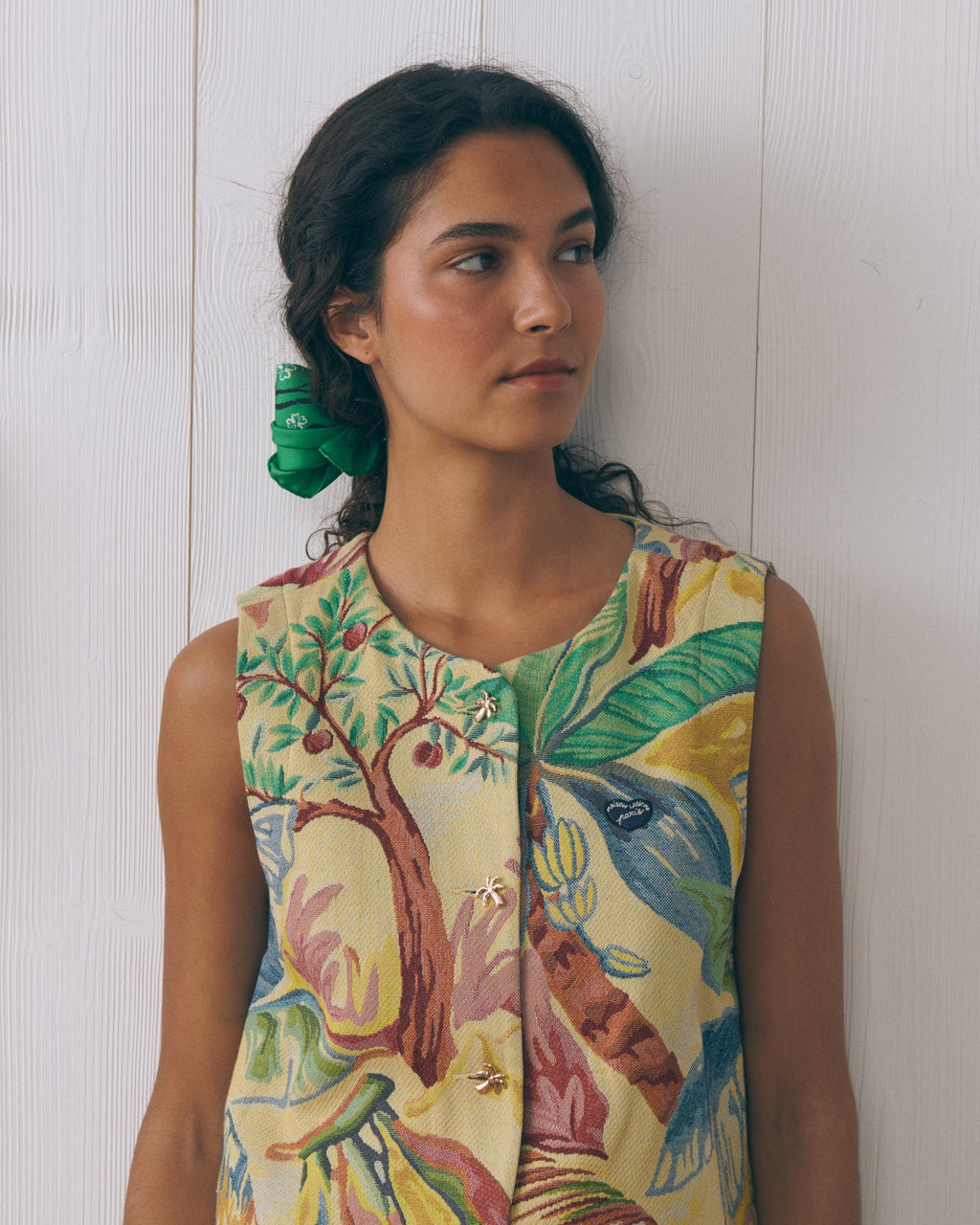Veste Sans Manches Palm Tree "Jacquard" Valhubert