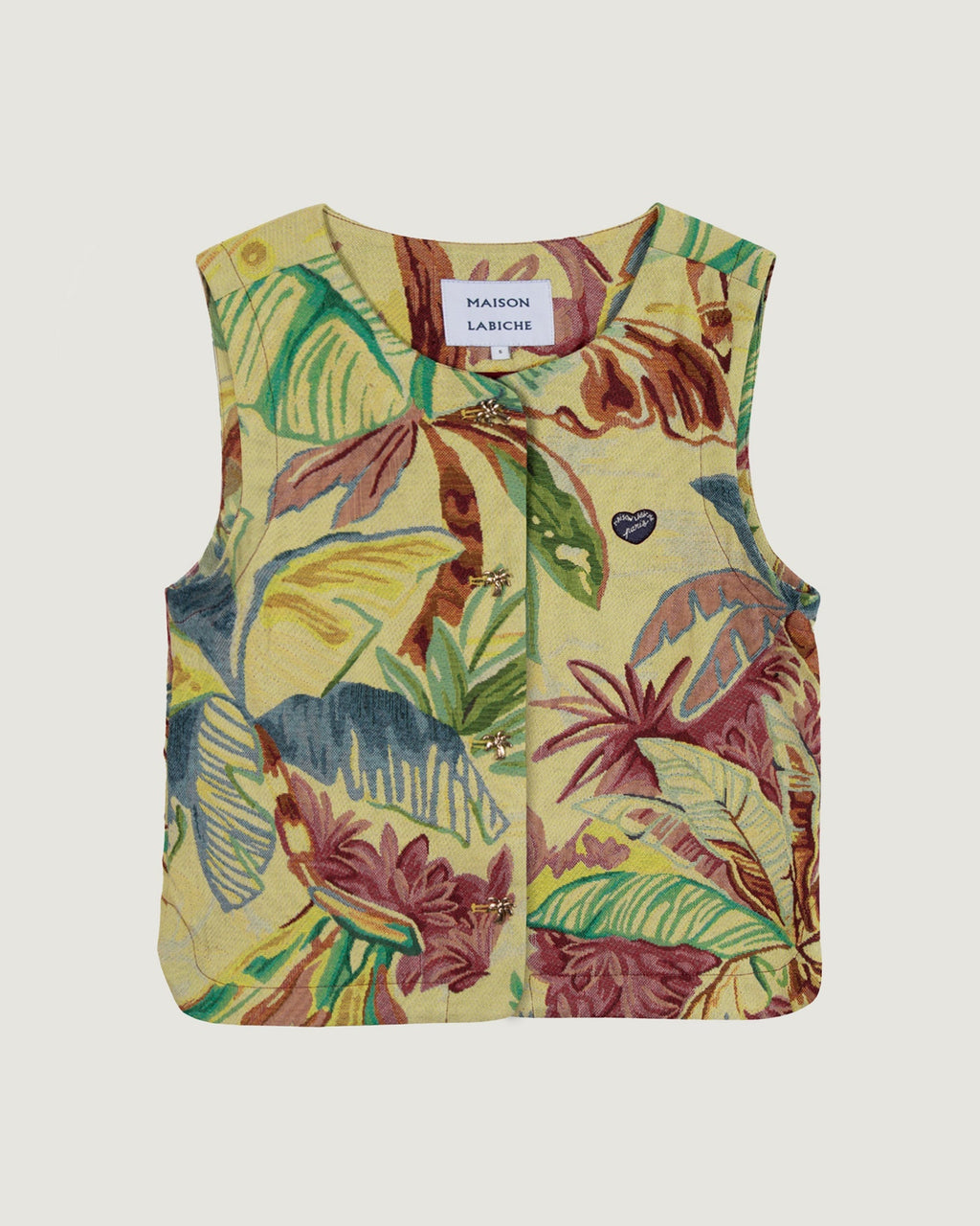 Veste Sans Manches Palm Tree "Jacquard" Valhubert